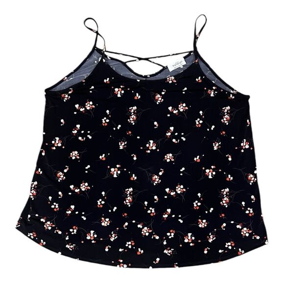 Kaileigh Tops - Kaleigh navy blue strappy tank